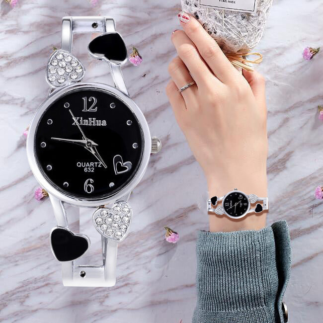 Fashion Women’s Quartz Watch – Casual Round Dial Alloy Strap Wristwatch