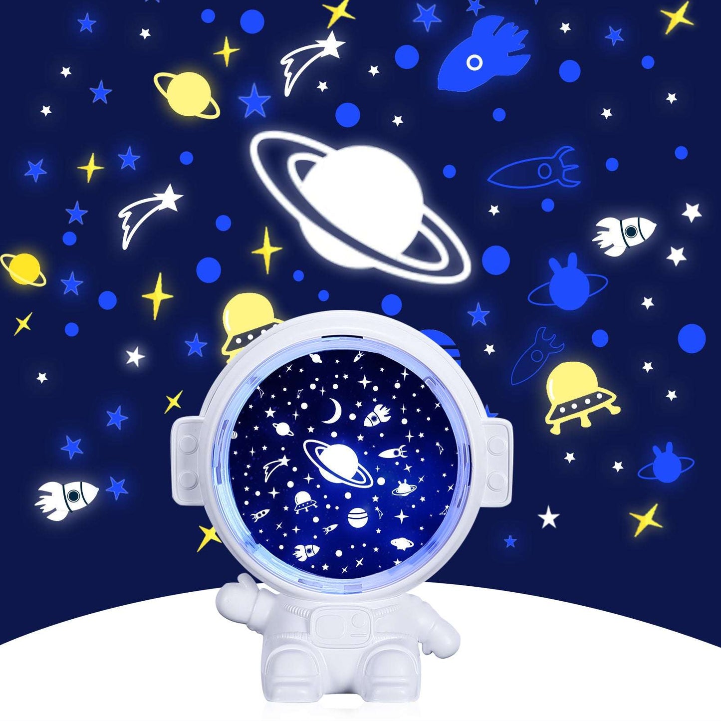 Astronaut Galaxy Star Projector Night Light – Starry Sky Lamp for Kids & Home Décor