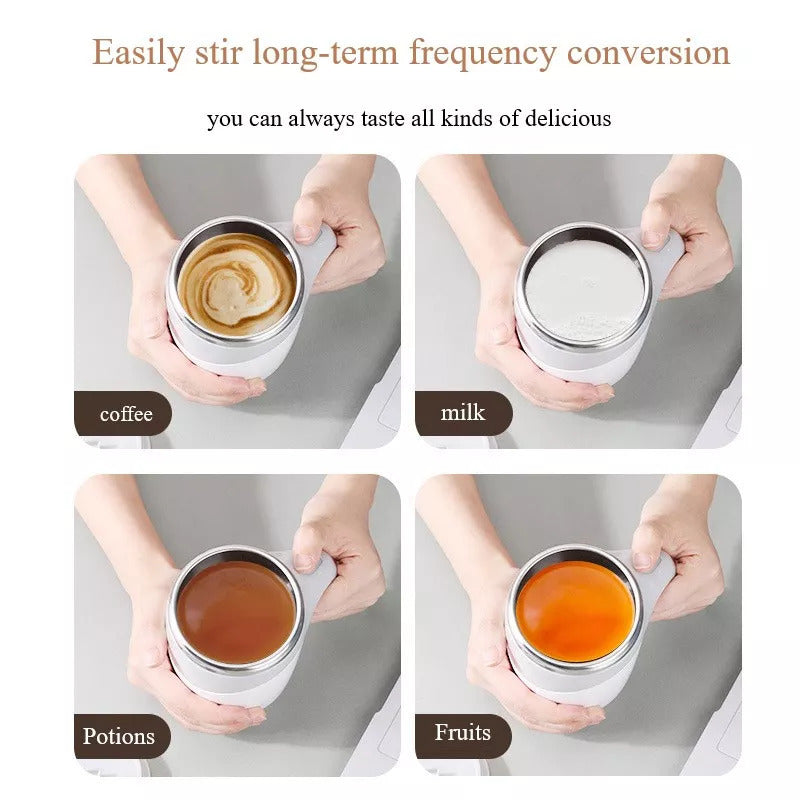 Automatic Self-Stirring Mug – Magnetic Coffee Cup, 304 Stainless Steel
