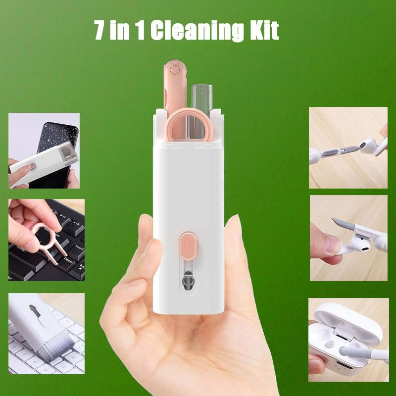 7-in-1 Laptop, Keyboard & Earbuds Cleaning Kit with Screen Cleaner