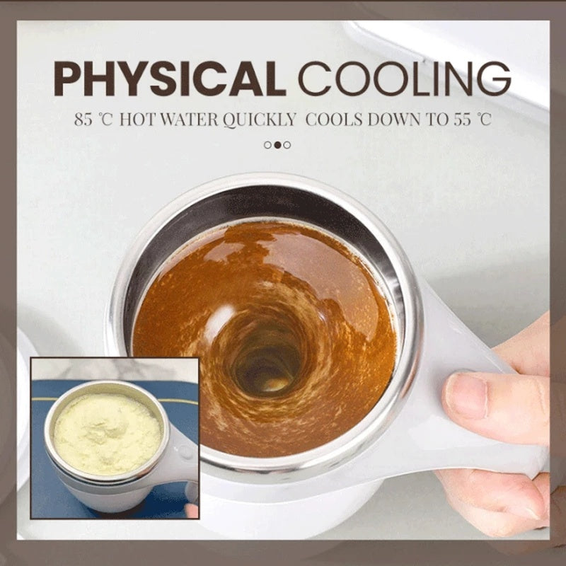 Automatic Self-Stirring Mug – Magnetic Coffee Cup, 304 Stainless Steel