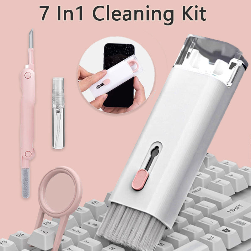7-in-1 Laptop, Keyboard & Earbuds Cleaning Kit with Screen Cleaner