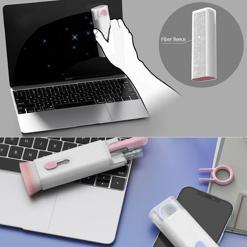 7-in-1 Laptop, Keyboard & Earbuds Cleaning Kit with Screen Cleaner