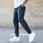 Men’s Straight-Leg Cotton Pants – Casual Mid-Waist Trousers