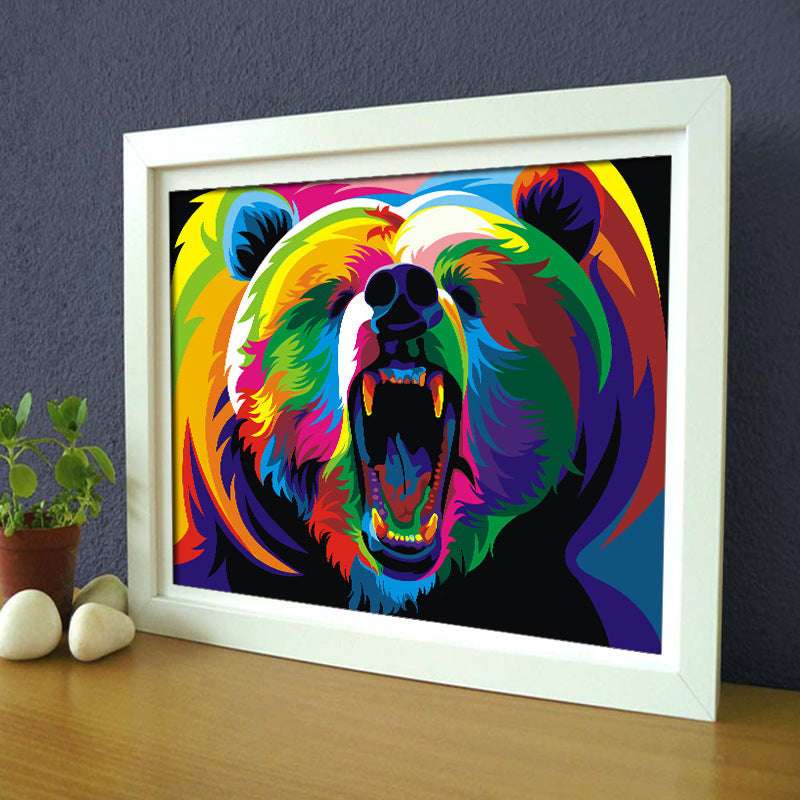 Animal Canvas Wall Art – Frameless Oil Painting Print