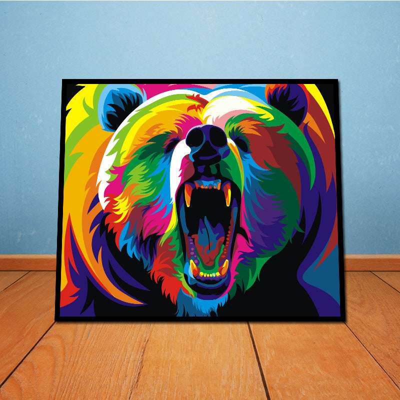Animal Canvas Wall Art – Frameless Oil Painting Print