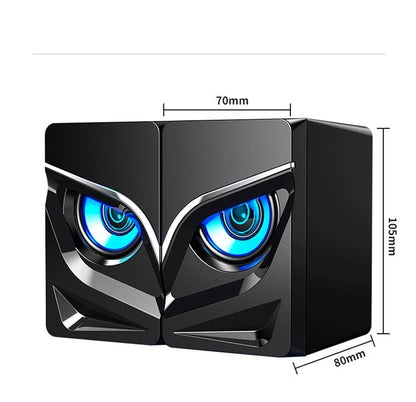 LED Stereo Speakers with Heavy Bass – Hi-Fi 3D Sound, USB Powered, Wired & Bluetooth Options