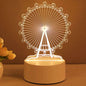 3D Illusion Unicorn Night Light – Acrylic LED Desk Lamp