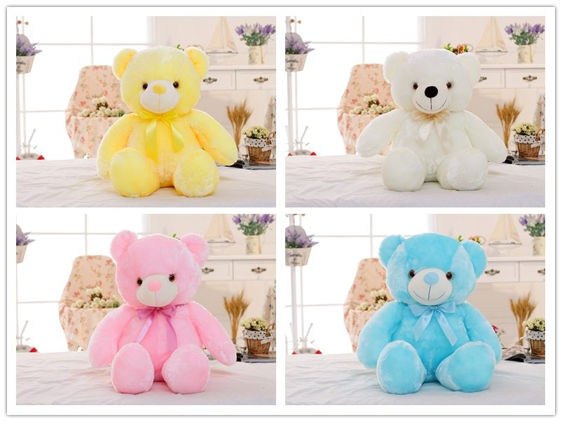 LED Light Up Plush Teddy Bear – Color Changing Soft Toy Gift
