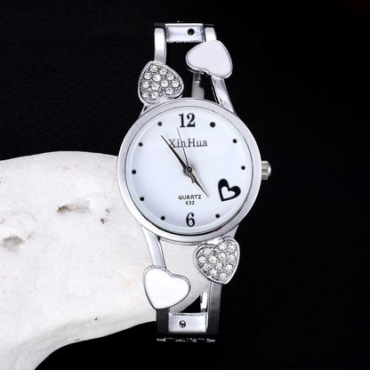 Fashion Women’s Quartz Watch – Casual Round Dial Alloy Strap Wristwatch