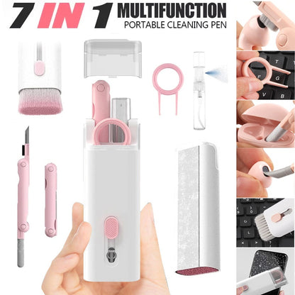 7-in-1 Laptop, Keyboard & Earbuds Cleaning Kit with Screen Cleaner