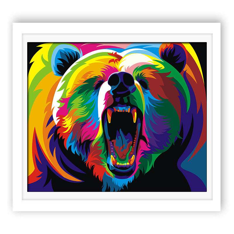 Animal Canvas Wall Art – Frameless Oil Painting Print