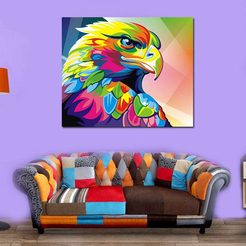 Animal Canvas Wall Art – Frameless Oil Painting Print