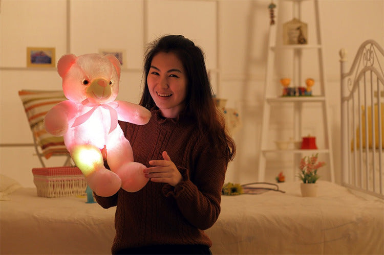 LED Light Up Plush Teddy Bear – Color Changing Soft Toy Gift