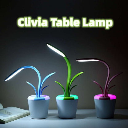 Rechargeable LED Plant Lamp – 3 Brightness Levels, Touch Control, Night Light Mode, Wireless & Portable Table Lamp