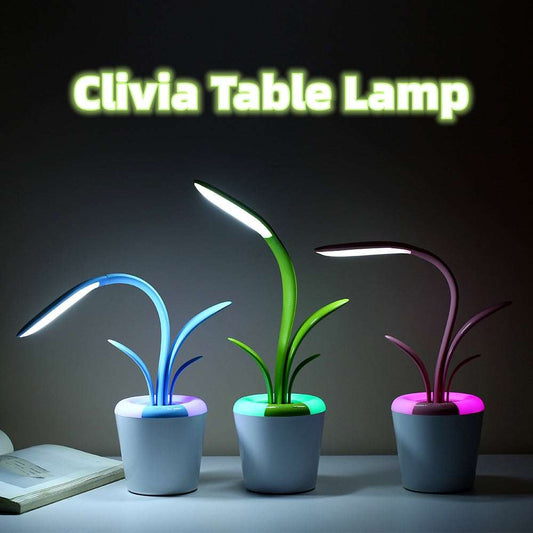 Rechargeable LED Plant Lamp – 3 Brightness Levels, Touch Control, Night Light Mode, Wireless & Portable Table Lamp