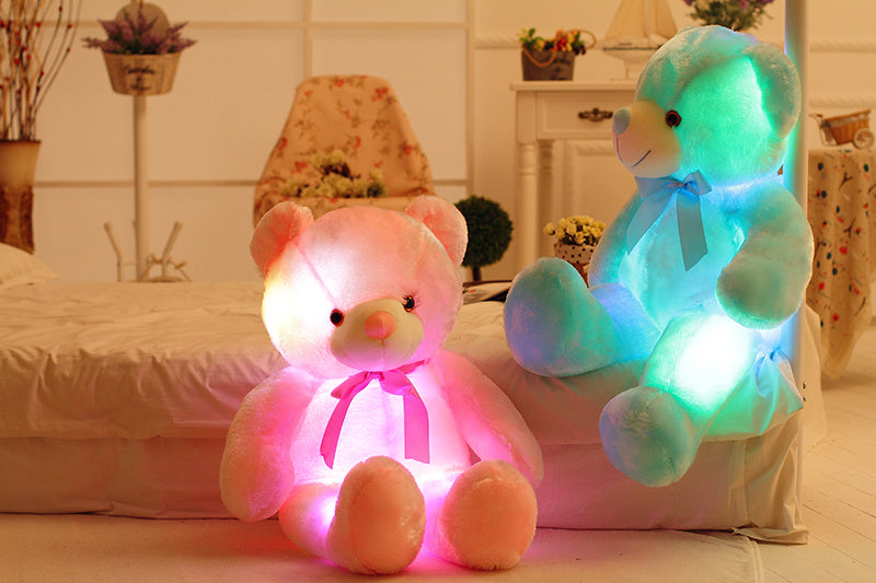 LED Light Up Plush Teddy Bear – Color Changing Soft Toy Gift