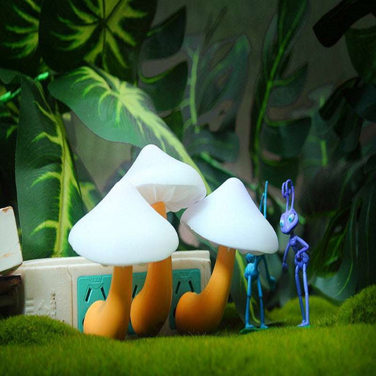 Mushroom LED Night Light with Sensor – Blue, Red, Yellow, Green