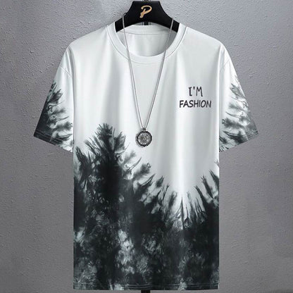 Men’s Camouflage Gradient T-Shirt – Korean Style Summer Sportswear