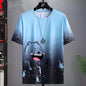 Men’s Camouflage Gradient T-Shirt – Korean Style Summer Sportswear