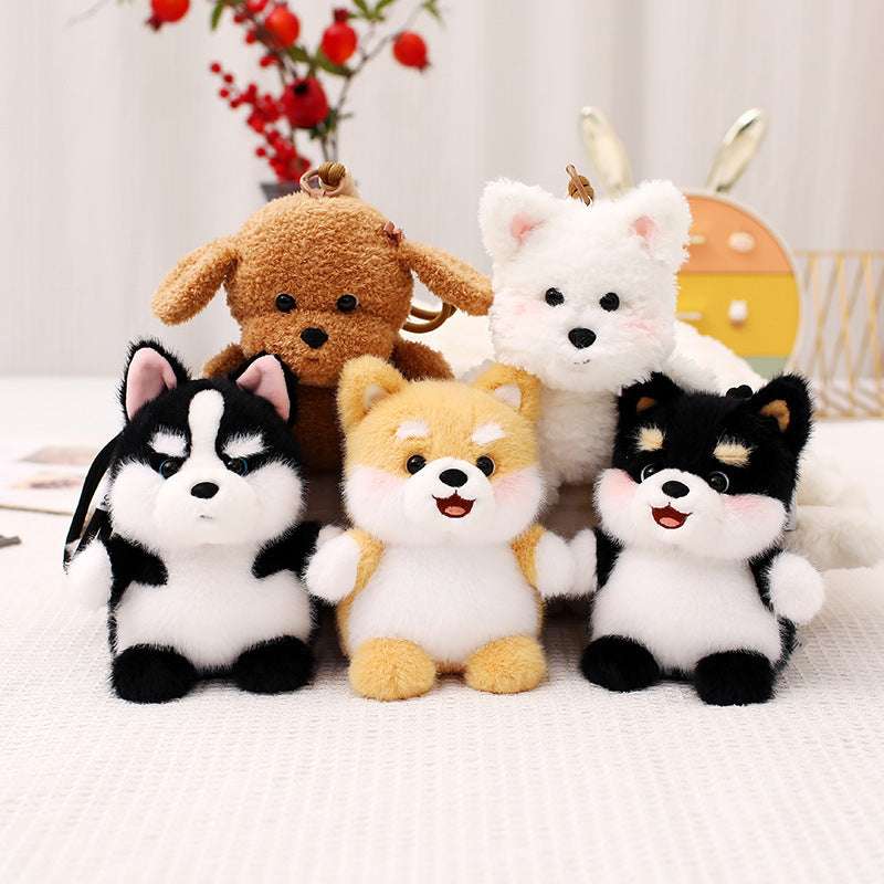 Cute Dog Plush Pendant – Car/Desk Fragrance Table Decoration