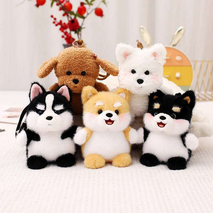 Cute Dog Plush Pendant – Car/Desk Fragrance Table Decoration