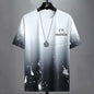 Men’s Camouflage Gradient T-Shirt – Korean Style Summer Sportswear