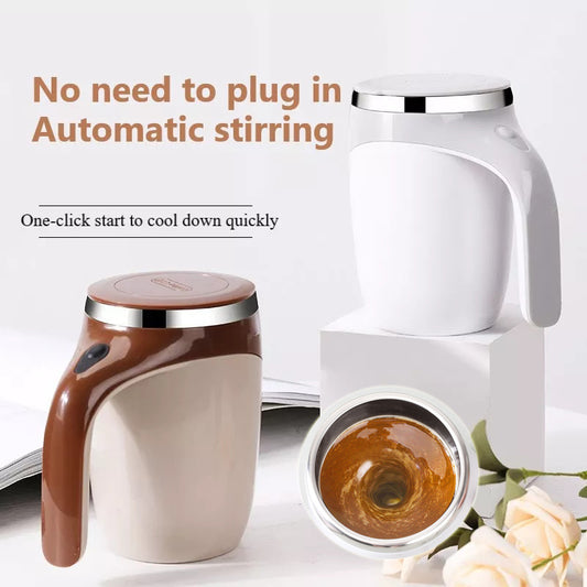 Automatic Self-Stirring Mug – Magnetic Coffee Cup, 304 Stainless Steel