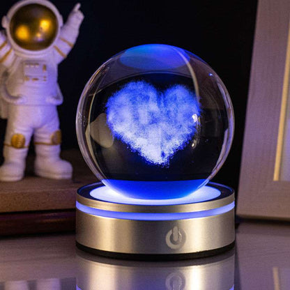 3D Crystal Night Light Lamp – Galaxy, Solar System, Constellations & More