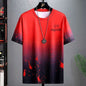Men’s Camouflage Gradient T-Shirt – Korean Style Summer Sportswear